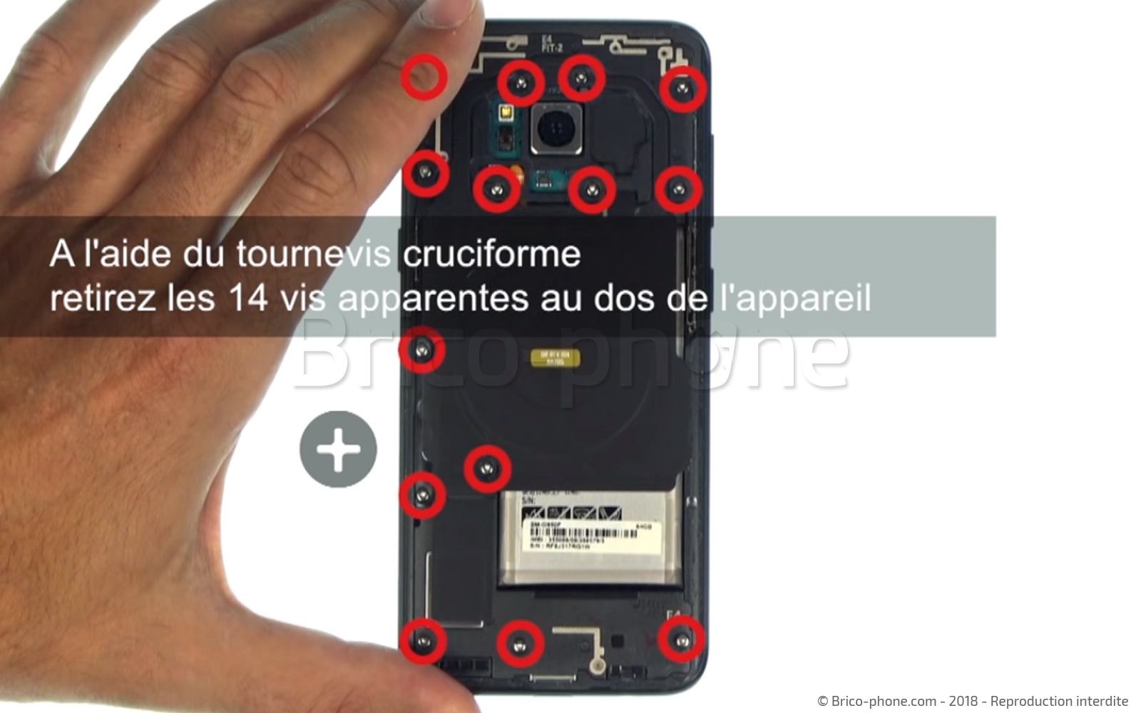 Changement de batterie sur Galaxy S8 photo 1